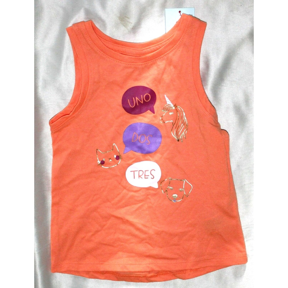 Cat and Jack toddler girls shirt size 2T Tank Top